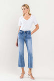 Vervet by Flying Monkey Full Size High Rise Cropped Flare Jeans - ONLINE ONLY - 7-10 DAY SHIPPING