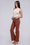Acid Washed Frayed Cutoff Hem Straight Wide Pants - ONLINE ONLY 1-4 DAYS SHIPPING