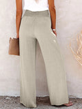 Full Size Decorative Button High Waist Pants- Ships 5-10 days •Sizes: S-3XL