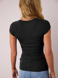 Scoop Neck Cap Sleeve T-Shirt - ONLINE ONLY - 7-10 DAY SHIPPING