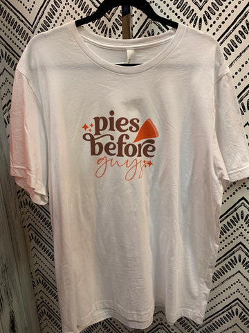 Graphic T-Shirt Pies Before Guys- IN-STORE ONLY