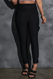 Black High Waist Pleated Pocket Leggings- ONLINE ONLY 2-7 DAY SHIPPING