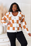 Angel Wings Double Take Button-Up V-Neck Dropped Shoulder Cardigan- Online Only• 5-10 day shipping•