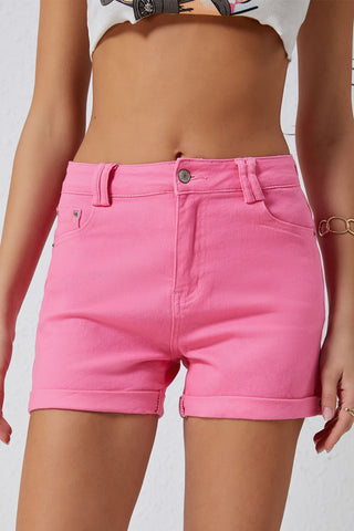 Buttoned Shorts with Pockets - ONLINE ONLY