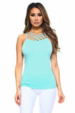 Womens Seamless Triple Criss-Cross Front Cami - ONLINE ONLY 1-4 DAYS SHIPPING