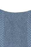 Ruched polka dot crop top with puff sleeves - ONLINE ONLY - SHIPS 1-4 DAYS