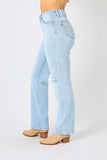 Judy Blue Full Size High Waist Distressed Straight Jeans - ONLINE ONLY