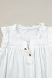 Frill Notched Sleeveless Tank - ONLINE ONLY - 7-10 SHIPPING