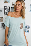 ONE SHOULDER SEQUINCE PK TOP - ONLINE ONLY - SHIPS 1-4 DAYS