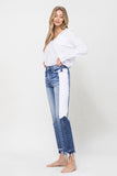 SUPER HIGH RISE STRAIGHT CROP W SIDE BLOCKING PANE - ONLINE ONLY - SHIPS IN 1-4 DAYS