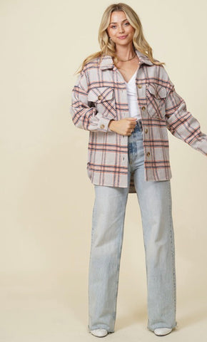 Plaid Oversized Jacket