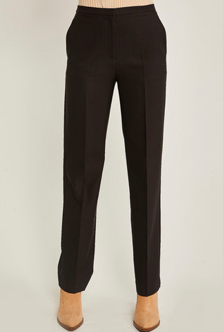Woven Formal Black Pants- IN-STORE