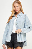 Distressed Jean Jacket