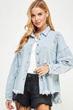 Distressed Jean Jacket - IN-STORE