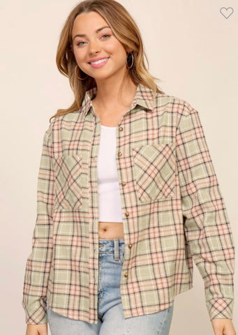 Sage Button Down Shirt