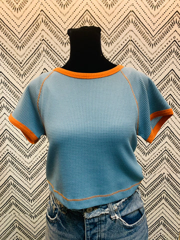 Waffle Knit Crop Top- IN-STORE