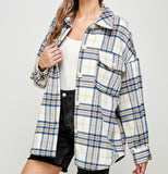 Navy and Ivory Shacket