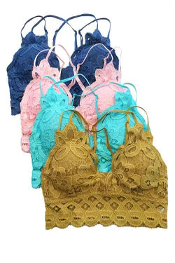 Plus Size Crochet Lace Bralettes- IN-STORE