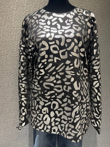 Leopard Foil Sweater - IN-STORE