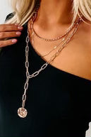 Layered Rose Gold Chain Necklace- IN-STORE