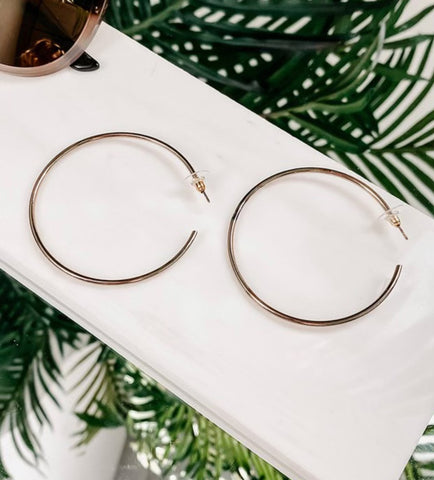 Antique Gold Hoops- IN-STORE