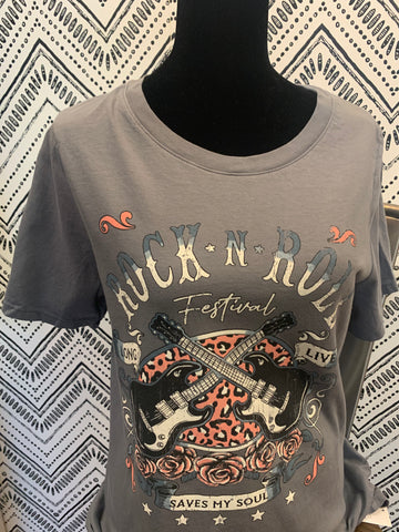Graphic T-Shirt - ROCK-N-ROLL -IN-STORE