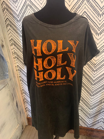 Graphic Short Sleeve Dress - HOLY HOLY HOLY - IN-STORE