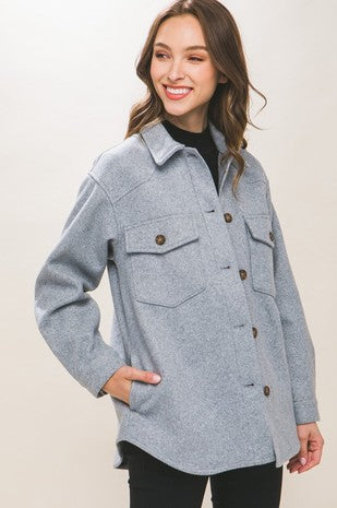 Light Gray Shacket