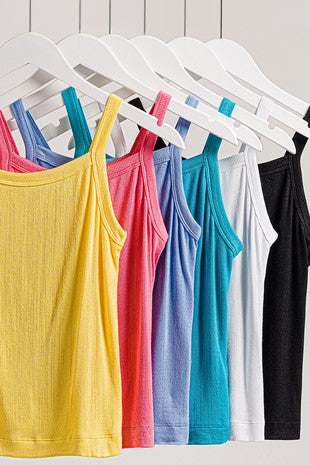 RIBBED SOFT RAYON CAMI - IN-STORE