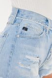 Kancan Distressed Button Fly Denim Shorts - ONLINE ONLY