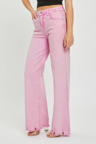 RISEN High Rise Wide Leg Jeans - ONLINE ONLY