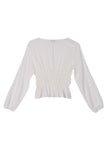 LS sheer lace top - ONLINE ONLY - 1-4 DAY SHIPPING