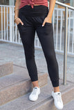 Black High Waist Pleated Pocket Leggings- ONLINE ONLY 2-7 DAY SHIPPING