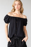 SPRING TIME BUTTON DOWN BLOUSE - IN-STORE