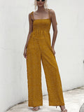 Square Neck Spaghetti Strap Jumpsuit - ONLINE ONLY