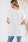 Classic V Neck Top Plus - IN STORE