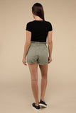 Double Buttoned Waistband Denim Shorts - ONLINE ONLY 1-4 DAYS SHIPPING