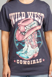 Wild West Cowgirls Graphic Top - ONLINE ONLY 1-4 DAYS SHIPPING