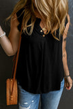 Frill Notched Sleeveless Tank - ONLINE ONLY - 7-10 SHIPPING