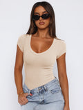 Scoop Neck Cap Sleeve T-Shirt - ONLINE ONLY - 7-10 DAY SHIPPING