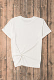 Letter Graphic Round Neck Short Sleeve T-Shirt - ONLINE ONLY - 7-10 SHIPPING