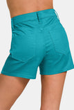 Zenana High Waist Denim Shorts - ONLINE ONLY