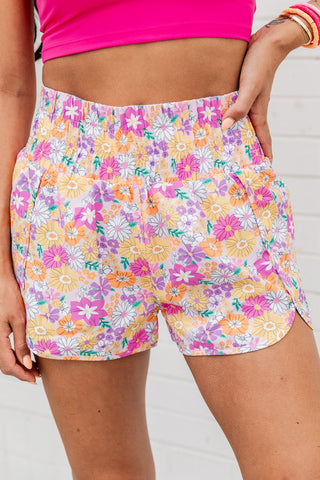 Printed High Waist Shorts - ONLINE ONLY