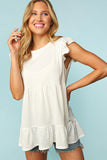 BABYDOLL TIERED RUFFLE FRILL SHORT SLEEVE - ONLINE ONLY SHIPS IN 1-4 DAYS