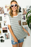 BIG STRIPE SEQUINS POCKET BOXY TOP - ONLINE ONLY - 1-4 DAY SHIPPING
