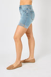 Judy Blue Full Size Tummy Control Denim Shorts - ONLINE ONLY