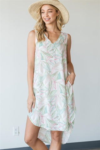 FLORAL HI-LOW DRESS - IN-STORE