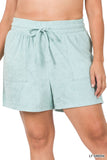 Plus Loop Terry Drawstring Shorts - In Store