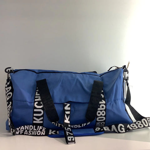 Blue duffel bag - In Store
