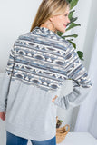 Lightweight Zip Up Turtle Neck Plus Top - In Store